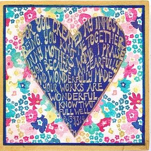 One of a kind handmade scripture art